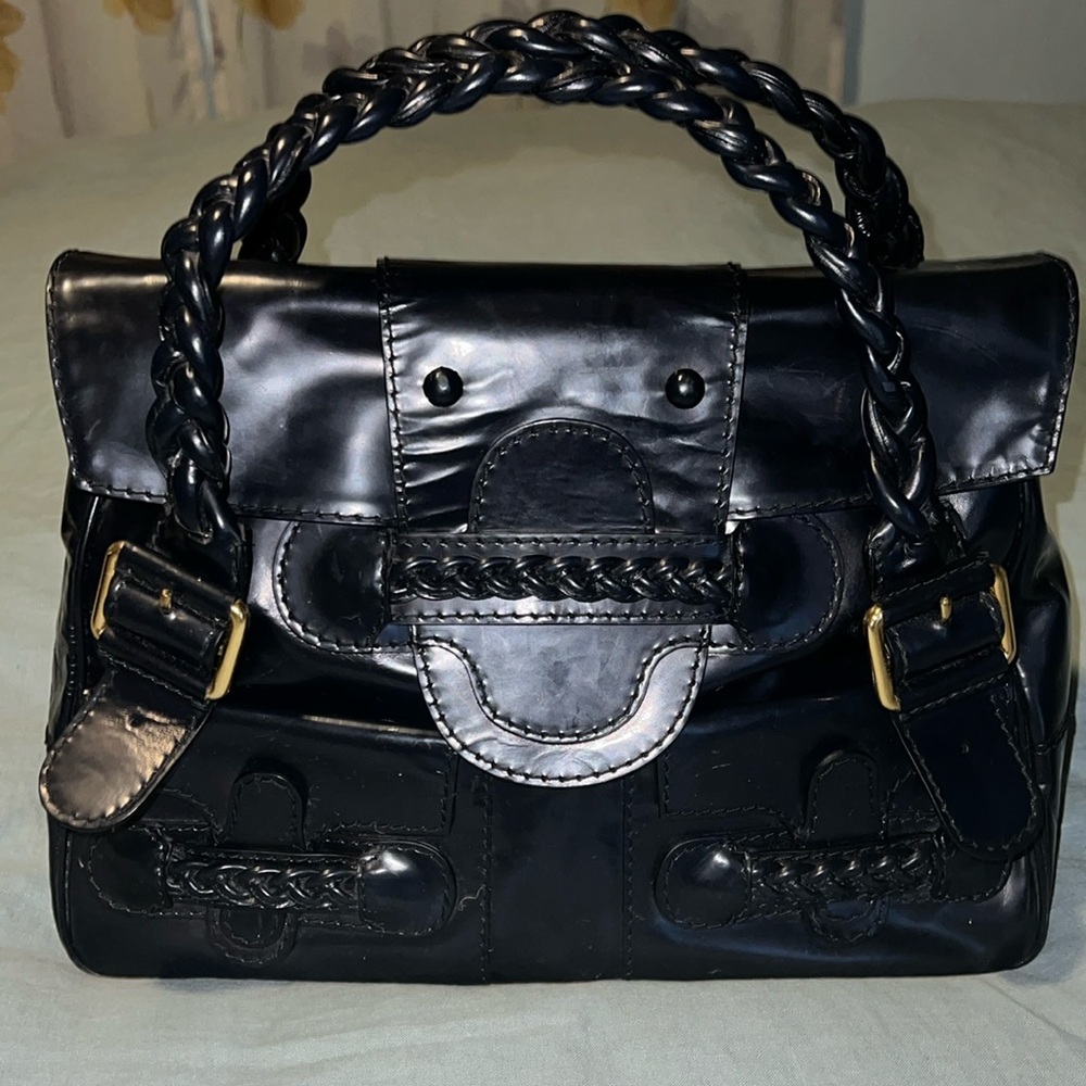 Black leather Valentino handbag